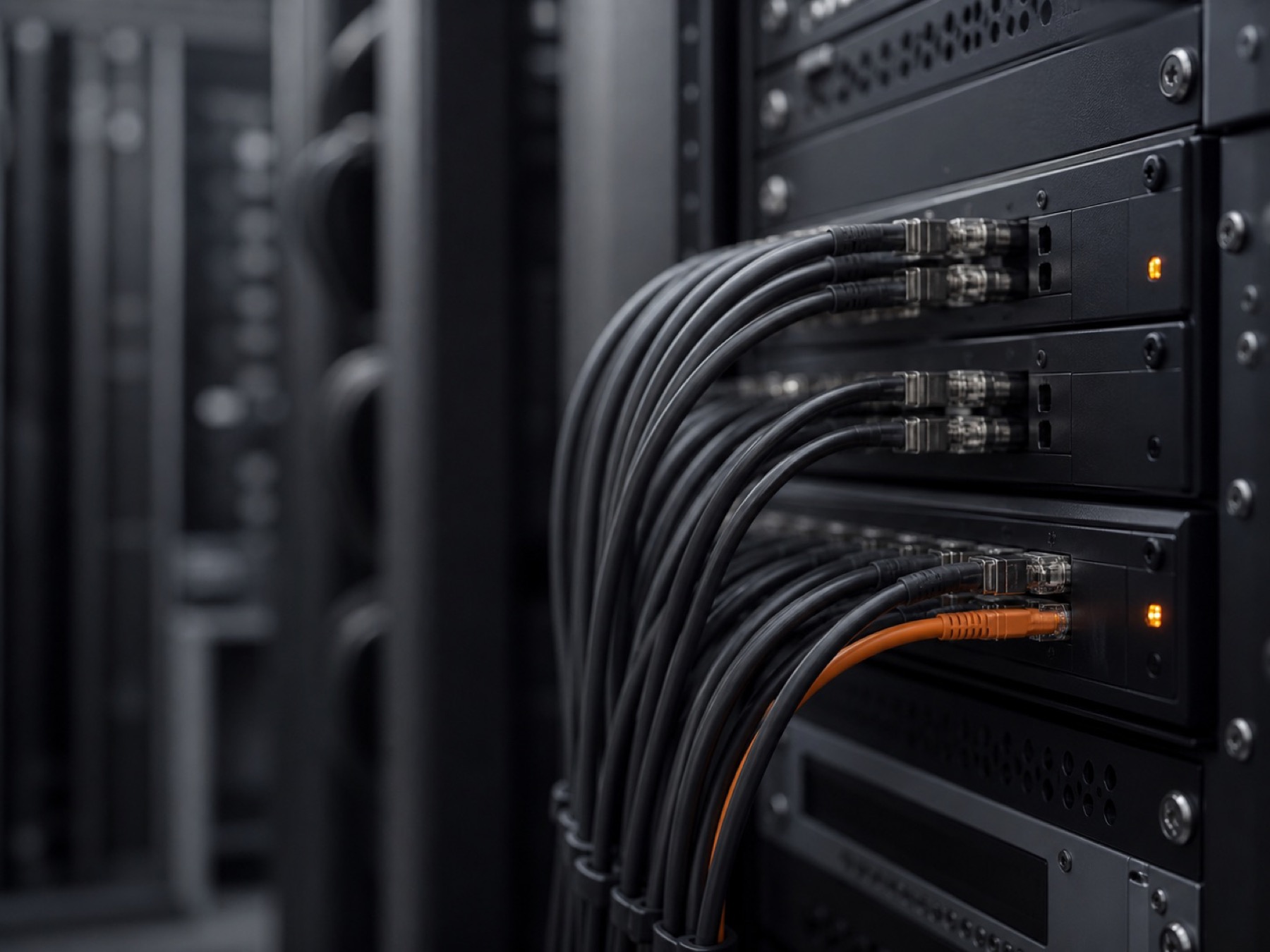 Профессиональная SIP-инфраструктура с подключенными кабелями